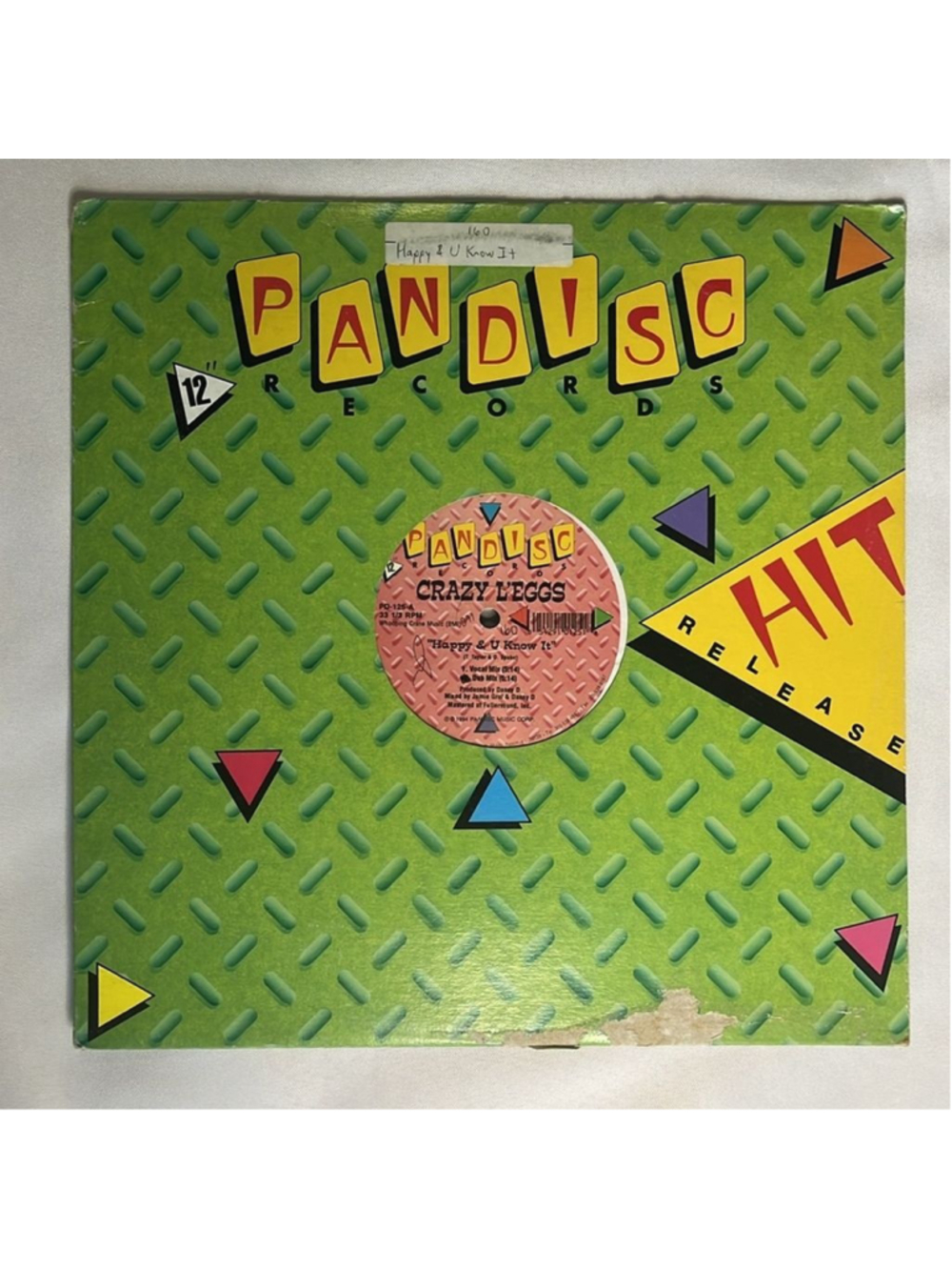 MIAMI BASS - CRAZY L'EGGS – "HAPPY & U KNOW IT / DOIN' HIS OWN THANG" VINYL ✨✨